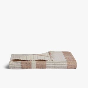 Parachute - Beachcomber Stripe Throw Parchment & Pecan - Parac Parchment & Pecan